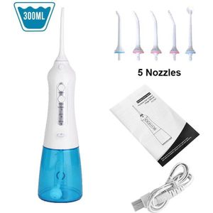 Waterdichte Monddouche Dental Waterflosser Waterpik Usb Oplaadbare Mond Schoner Water Jet 300Ml Water Tank Tanden Schoner