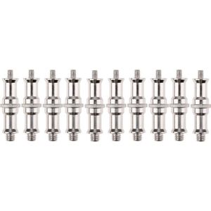 10x 1/4 3/8 Mannelijke Schroefdraad Adapter Aansluiting Stud Voor Flash Light Stand Statief Camera