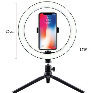 Led Ring Licht 10Inch Dimbare Selfie Lamp Met Statief Fotografie Camera Telefoon Licht Voor Make Video Live