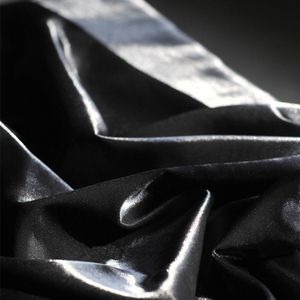 Verdikte gekleurde nylon satijn-katoen nylon gemengd jurk mode zilveren glitter stof