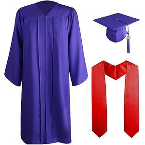 Unisex Student Graduatietoga Tasse Cap Hanger Set Formele Hoge Scholieren Universiteit Bachelor Kleding