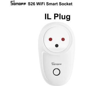 Sonoff S26 BR/IL/HET/CH/EU Versie Wifi Smart Plug Schakelaar Op Afstand Controle Op telefoon Via Ondersteuning Google Home Alexa