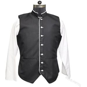 Steampunk Vintage Tabard Vest Doublet Larp Ridder Kostuum Middeleeuwse Vest Wambuis Keltische Pirate Outfit Vetersluiting Up Voor Mannen Volwassen