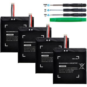 4Pcs HAC-003 Batterij Voor Nitendo Switch Console, 3.7V 4310Mah Hac 003 Oplaadbare Li-Ion Batterij Met Installatie Gereedschap