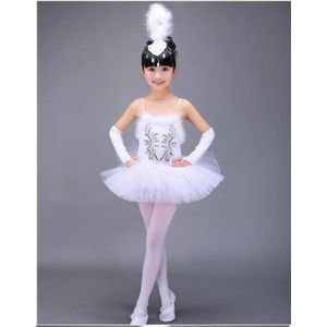 Professionele Kind Dans Kostuum Wit Zwanenmeer Ballet Dans Jurk Voor Kinderen Dansen Kostuums Meisjes Ballerina Tutu Jurk