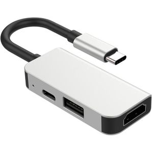 Usb Type C Hub Naar Hdmi RJ45 Lan Multi Usb 3.0 Pd Adapter Om 4K 30Hz USB-C Hub voor Macbook Pro Air Dock Usbc Type-C Hub Splitter