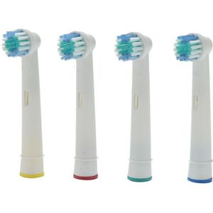 4 Stks/partij Universele Elektrische Vervangende Opzetborstels Voor Oral Elektrische Tandenborstel Hygiëne Zorg Schoon