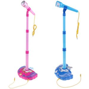 2 Stuks Kids Karaoke Machine, Muziek Speelgoed Play Set Met Microfoon En Verstelbare Standaard Voor Jongens Meisjes 3 +