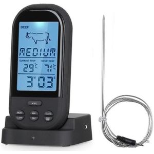 Vlees Thermometers Bluetooth Lcd Digitale Probe Remote Draadloze Bbq Grill Keuken Thermometer Thuis Koken Gereedschap Met Timer Alarm