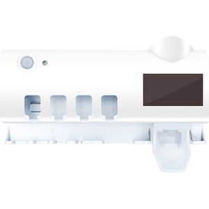 2 In 1 Uv Licht Ultraviolet Tandenborstel Sterilisator Tandenborstelhouder Automatische Tandpasta Squeezers Dispenser Thuis Badkamer Sets