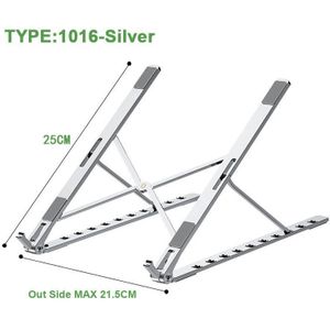 X Stijl Verstelbare Opvouwbare Aluminium Laptop Stand Desktop Notebook Houder Bureau Laptop Stand Voor 7-15 Inch Macbook pro Air