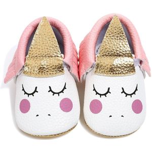 Pasgeboren Baby Girl Soft Sole Schoenen Leuke Cartoon Eenhoorn Animal Print Crib Schoenen Princess Birthday Party Schoenen