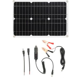 180W 12V Zonnepaneel Kit Off Grid Monokristallijn Module Met Zonne-energie Laadregelaar Sae Aansluitkabel Kits
