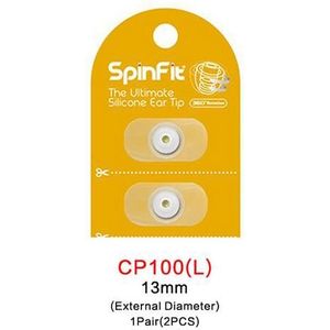 1 Paar (2 Stuks) originele Spinfit CP100 CP800 In-Ear Oordopjes Gepatenteerde Siliconen Oordopje Innovatieve Technologie Oordopje