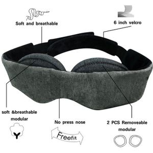 1Pcs Slapen Oogmasker Manta Modulaire Verstelbare 3D Ademende Reizen Eyepatch Rest Servetten Artefact Zachte Eyeshade Cover