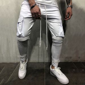 Mannen Casual Sport Broek Mode mannen Jeans Lange Cargo Broek Werken Casual Broek Jeans Retro Effen Kleur slim