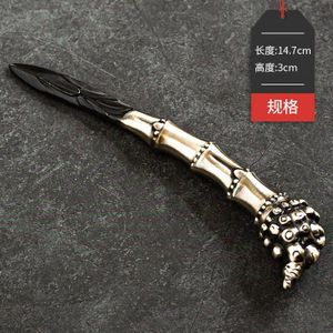 Puer Metalen Thee Mes Nieuwsgierige Witte Thee Handgemaakte Chinese Vintage Insert Thee Mes Theeceremonie Oolong Caja De Te theewaar 50