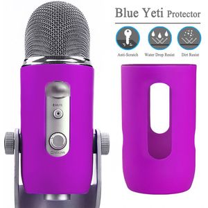 Silicagel protector biedt voor Blauw Yeti microfoon cover Zachte siliconen cover bescherm voor Blauw Yeti pro mic voorruit deel