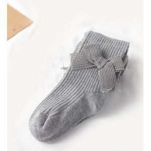 Cartoon Strik Baby Meisje Panty Lente Herfst Warm Gebreide Kids Panty Prinses Effen Kleur Kinderen Kous Voor Meisjes