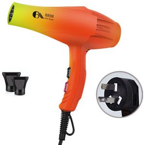 Kapsalon Professionele Krachtige Föhn Kapper 2400W Twee Air Verzamelen Nozzles 6 Versnellingen Aanpassing Föhn Zwart