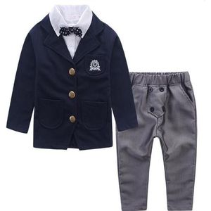 Mode Knappe Kid Suits Blazers Jongens Bruiloft Bloem Kinderen Pakken Lounge Jongens Pak Blazers Terno Infantil Kostuum Sets