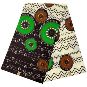 Afrikaanse Wax Block Print Stof 6 Yards Ankara Super Echte Wax Pagne Katoen Afrikaanse Wear Voor Vrouwen Kleding