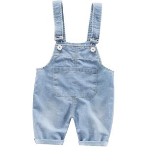 Peuter Kids Baby Jongen Meisje Effen Broek Denim Broek Jarretel Jean Clotheso Kid Overralls Jeans Denim Jumpsuit Romper Speelpakje
