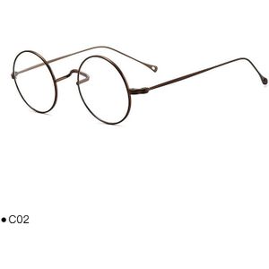 Japanse Handgemaakte Brillen John Lennon Klassieke Kleine Ronde Titanium Bril Ultra-Licht Frame Mannen Retro Vrouwen Bijziendheid Gafas