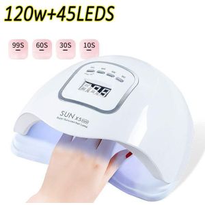 180W 57Leds Led Lamp Voor Nagels Nail Droger Uv Manicure Lamp Handheld Auto Sensor Lamp voor Drogen Nagels