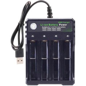 Usb 18650 Battery Charger Voor 3.7V Li-Ion Tr Imr 14500 16650 14650 18350 18500 16340 18650 Oplaadbare Batterij