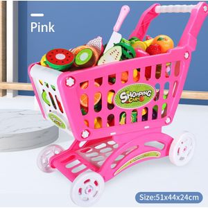 Pretend Winkelen Speelgoed Simulatie Speelhuis Meisjes Speelgoed Kinderen Winkelwagen Speelgoed Voor Meisjes Grote Supermarkt Trolley Push Auto G