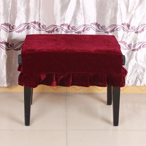 Anti Dust Pleuche Kruk Kruk Stoelhoezen Piano Bench Geplooide Hoes Stoel Protector Voor Piano Accessoires