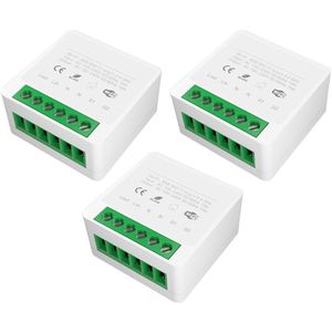 Intelligente Switch Module,Breaker Module 16A Tuya Wifi Leven Thuis App Afstandsbediening Voor Google En Alexa Werken Met