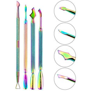 Manicure Set Nail Cuticle Nipper Schaar Rvs Tweezer Clipper Dode Huid Remover Schaar Tang Pusher Nagels Gereedschap Kit