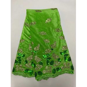 Liser - Fluwelen Kantstof - 5 Yards - Voor Avondjurk - Met Sequince