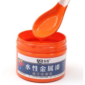 Oranje Waterbasis Metallic Verf Acryl Lak Voor Handgeschilderde, Beginner, Metaal, Hout, muur, Ijzer Doo