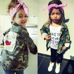 Camouflage Kinderen Jongens Meisjes Herfst Lente Peuter Jas Toevallige Aankomst Lange Mouwen Jas Bovenkleding 2-8Y