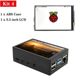Raspberry Pi 4 Case ABS Box Behuizing Case + 3.5 inch TFT Touch Screen LCD Display of Cool Fan Koeler voor Raspberry Pi 4 Modus B