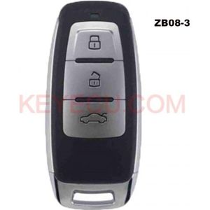 Keyecu Keydiy Universele 3 Knoppen Smart Key Voor KD-X2 Autosleutel Afstandsbediening Vervanging Fit Voor Meer dan 2000 Modellen ZB08-3