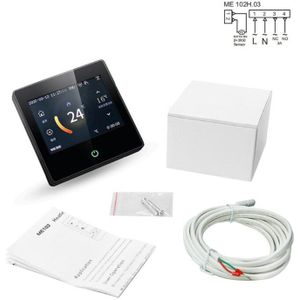 Intelligente Wifi Aanraken Screen 3.5in Kleur Screen Verwarming Thermostaat Smart Speaker Voice Control Temperatuur Controller