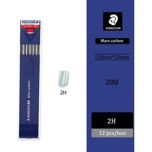 12 Stks/doos Duitse Staedtler 200 Techniek Tekening Automatische Potlood 2Mm Lood 4B-2H Rood En Blauw