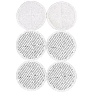 6 Pcs Mop Pads Vervanging Voor Bissell 2124 2039A Spinwave Harde Vloer Mop (2 Zachte Contact Pads + 4 scrubby Pads)