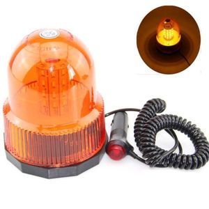 80 LED Rood Geel auto Voertuig Magnetische Gemonteerd Politie Strobe roterende knipperlicht Baken flash Noodverlichting