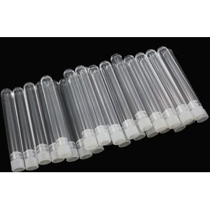 25pcs 83x11m Clear Plastic Empty Test Tube Make Wish Bottles Container Home Decoration Craft Bottle