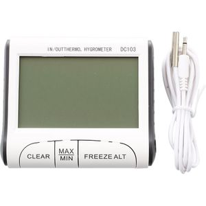 DC103 Digitale Lcd Draagbare Indoor Outdoor Thermometer Hygrometer