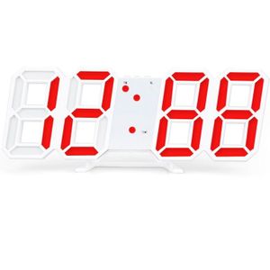 Led Digitale Wandklok Modern Horloge Klokken 3D Woonkamer Decor Tafel Alarm Nachtlampje Lichtgevende Desktop