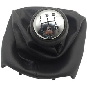 5 Speed Pookknop Met Kragen Versnellingspook Dust Anti-Dust Cover Voor Peugeot 307