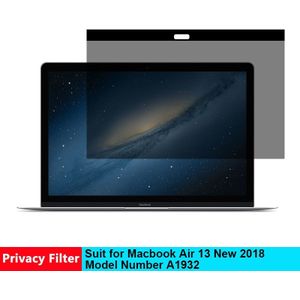 Magnetische Privacy Filter Screen Beschermfolie voor Macbook Air 13 Inch Screen Protector voor Macbook Model Nummer A1932