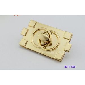 een tas lock (10 stuks/partij) hoogwaardige gouden lederen dames handtassen hardware accessoires diy tas vierkante klink