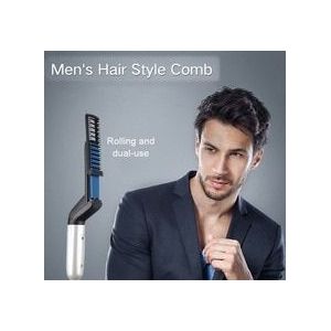 Multifunctionele Mannen Haar Curler Kam Krultang Rechtzetten Haar Styler Styling Kammen Tool Quick Elektrische Verwarming Haar Borstel